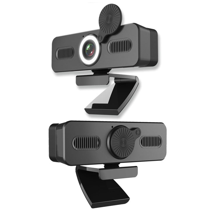 Telecamera di rete per computer ad alta definizione Telecamera luminosa di abbellimento senza unità con microfono omnidirezionale, lunghezza cavo: 1,8 m, 1080P, 2K, 4K