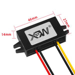 Modulo di alimentazione per veicolo step-down convertitore XWST DC da 12/24 V a 5 V, specifica:, 12V To 5V 1A Small Rubber Shell, 12V To 5V 2A Small Rubber Shell, 12V to 5V 3A Small Rubber Shell, 12/24V To 5V 8A Medium Rubber Shell                     ...