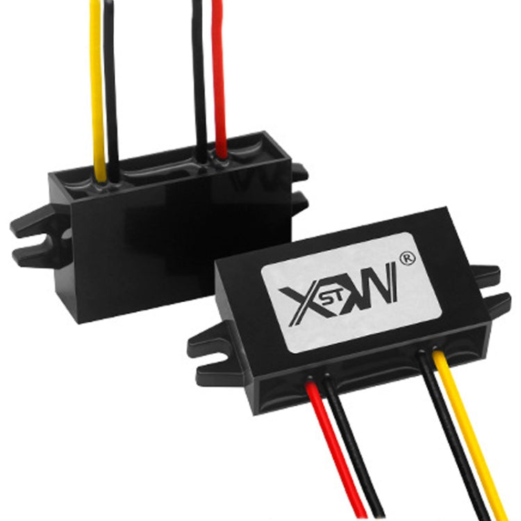 Modulo di alimentazione per veicolo step-down convertitore XWST DC da 12/24 V a 5 V, specifica:, 12V To 5V 1A Small Rubber Shell, 12V To 5V 2A Small Rubber Shell, 12V to 5V 3A Small Rubber Shell, 12/24V To 5V 8A Medium Rubber Shell                     ...