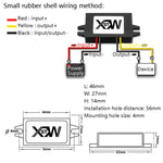 Modulo di alimentazione per veicolo step-down convertitore XWST DC da 12/24 V a 5 V, specifica:, 12V To 5V 1A Small Rubber Shell, 12V To 5V 2A Small Rubber Shell, 12V to 5V 3A Small Rubber Shell, 12/24V To 5V 8A Medium Rubber Shell                     ...