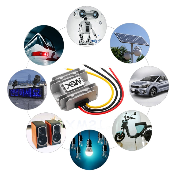 Modulo di alimentazione per veicolo step-down convertitore XWST DC da 12/24 V a 5 V, specifica:, 12V To 5V 1A Small Rubber Shell, 12V To 5V 2A Small Rubber Shell, 12V to 5V 3A Small Rubber Shell, 12/24V To 5V 8A Medium Rubber Shell                     ...