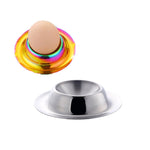 2 utensili da tavola per vassoio per uova in acciaio inossidabile, Silver, Gold, Rose Gold, Magic Colorful, Magic Red