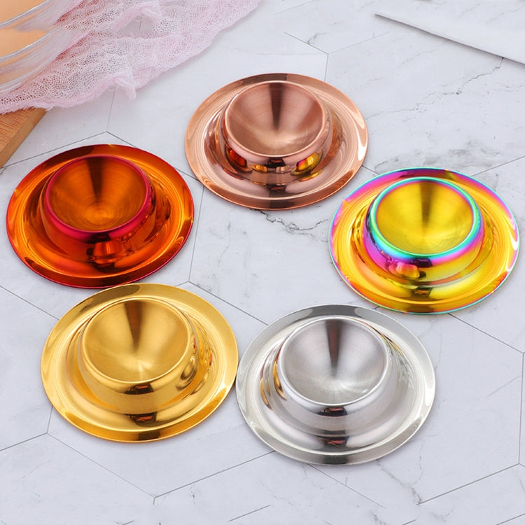 2 utensili da tavola per vassoio per uova in acciaio inossidabile, Silver, Gold, Rose Gold, Magic Colorful, Magic Red