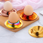 2 utensili da tavola per vassoio per uova in acciaio inossidabile, Silver, Gold, Rose Gold, Magic Colorful, Magic Red