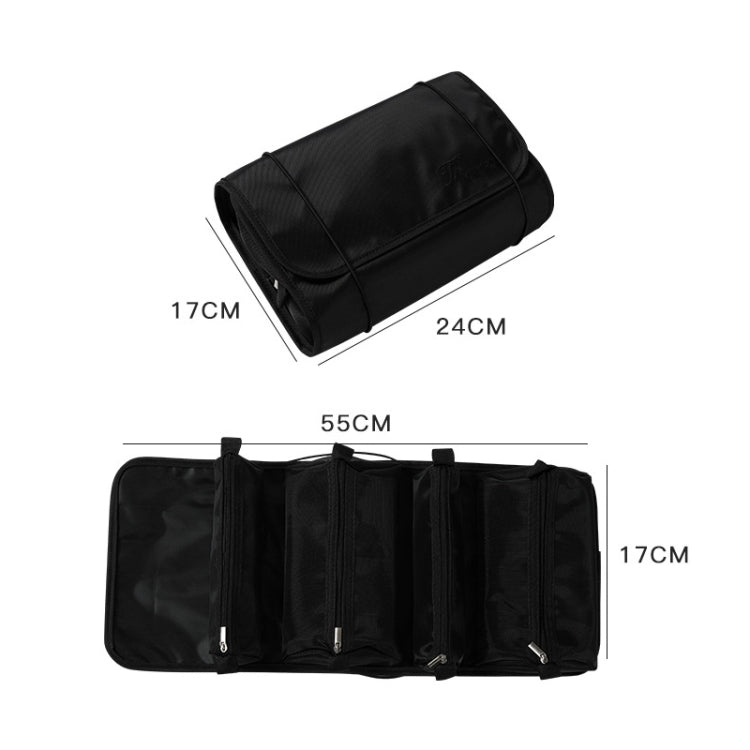 Borsa per cosmetici multifunzionale 4 in 1, comoda borsa per il lavaggio dei cosmetici, rimovibile, di grande capacità, Red Wine, Black, Gray, Upgrade Green, Upgrade Pink, Upgrade Brown, Upgrade Blue, Upgrade Purple, Upgrade White