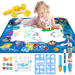 Tappetino per graffiti magici ad acqua 100x80 cm blu