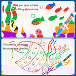 Tappetino per graffiti magici ad acqua 100x80 cm blu