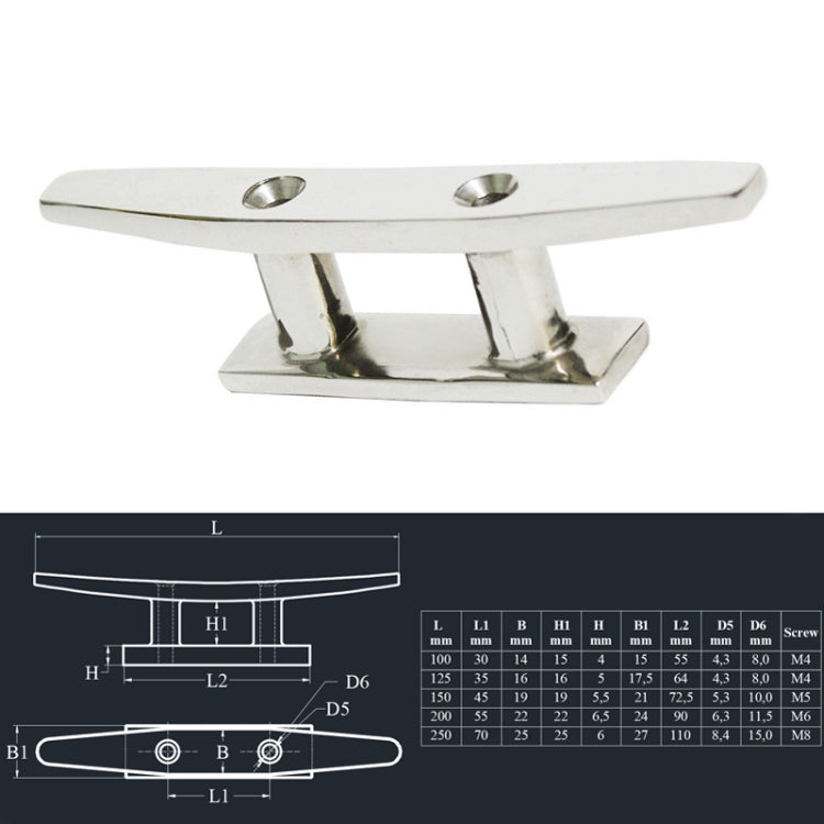 Dissuasore di ormeggio siamese in acciaio inossidabile 316 per yacht marino, 4 inch, 5 inch, 6 inch, 8 inch, 10 inch