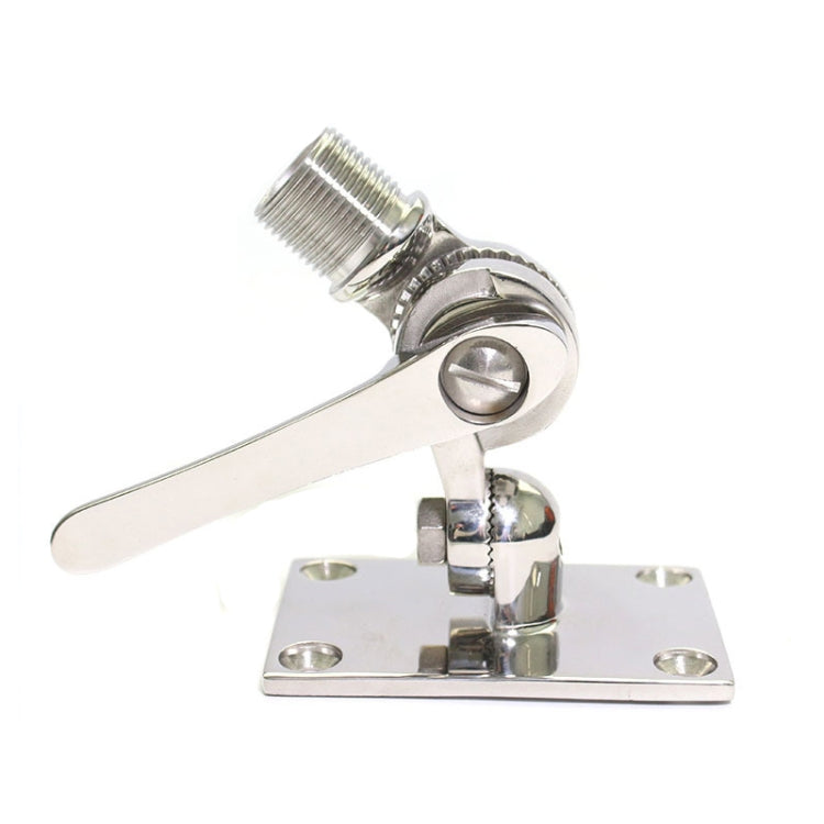 Supporto base per antenna regolabile VHF marino in acciaio inossidabile 316 per barca, 92mm