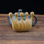 Pettine da massaggio in legno di sandalo verde, 8x6cm