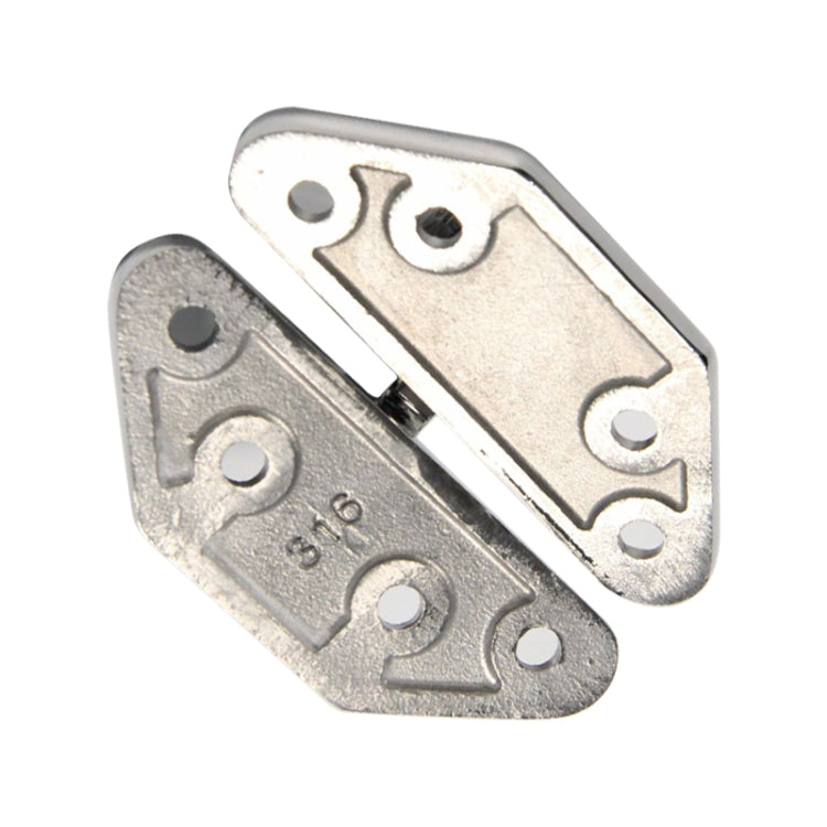 Cerniera a farfalla Accessori per navi in acciaio inossidabile 316, 70 x 68mm