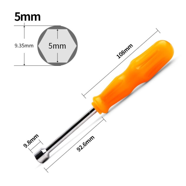 Vite per chiave manuale a esagono incassato da 4 pezzi, 5mm, 5.5mm, 6mm, 7mm, 8mm, 9mm, 10mm