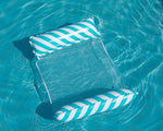 Poltrona gonfiabile su acqua Schienale pieghevole Letto galleggiante Fila galleggiante gonfiabile, Stile:, Striped Double(Dark Blue), Diagonal Stripes (Yellow), Diagonal Stripes (Light Blue), Diagonal Stripes (Green), Diagonal Stripes (Rose Red)