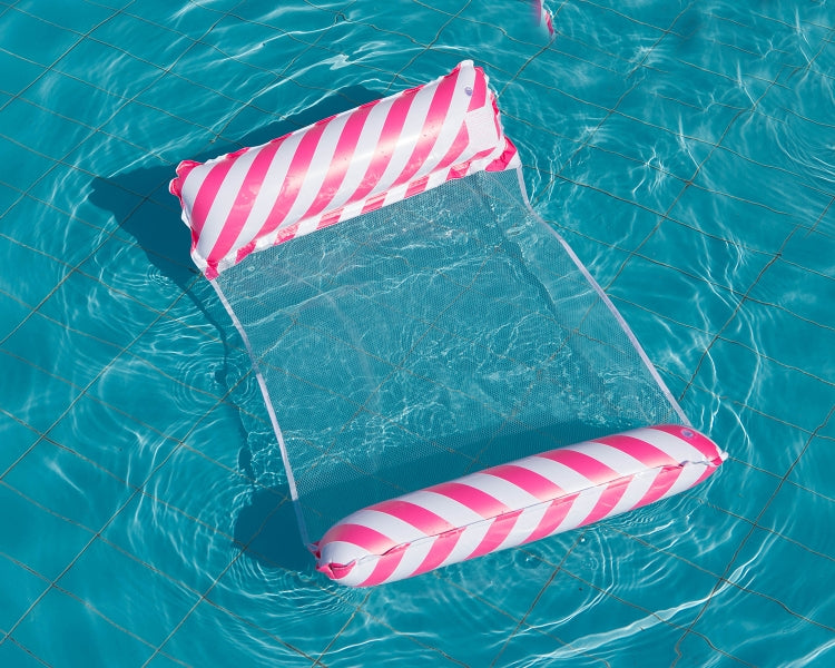 Poltrona gonfiabile su acqua Schienale pieghevole Letto galleggiante Fila galleggiante gonfiabile, Stile:, Striped Double(Dark Blue), Diagonal Stripes (Yellow), Diagonal Stripes (Light Blue), Diagonal Stripes (Green), Diagonal Stripes (Rose Red)