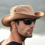 Cappello da sole per esterni Escursionismo Cappello da pescatore con protezione solare traspirante a tesa larga, Khaki, Black, Navy, Beige, Green Gray, Dark Gray, Brown
