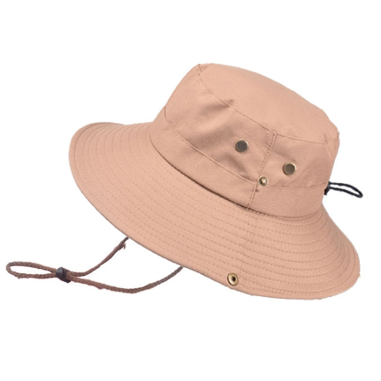Cappello da sole per esterni Escursionismo Cappello da pescatore con protezione solare traspirante a tesa larga, Khaki, Black, Navy, Beige, Green Gray, Dark Gray, Brown