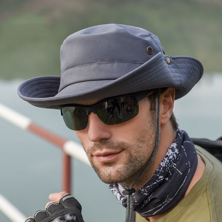 Cappello da sole per esterni Escursionismo Cappello da pescatore con protezione solare traspirante a tesa larga, Khaki, Black, Navy, Beige, Green Gray, Dark Gray, Brown