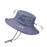 Cappello da sole per esterni Escursionismo Cappello da pescatore con protezione solare traspirante a tesa larga, Khaki, Black, Navy, Beige, Green Gray, Dark Gray, Brown