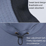Cappello da sole per esterni Escursionismo Cappello da pescatore con protezione solare traspirante a tesa larga, Khaki, Black, Navy, Beige, Green Gray, Dark Gray, Brown