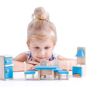 Onshine Fai finta di giocare con scene di giochi di ruolo fai-da-te Accessori per mobili in legno, stile:, Family Doll, Master Bedroom, Children Room, Bathroom, Kitchen, Living Room
