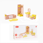 Onshine Fai finta di giocare con scene di giochi di ruolo fai-da-te Accessori per mobili in legno, stile:, Family Doll, Master Bedroom, Children Room, Bathroom, Kitchen, Living Room