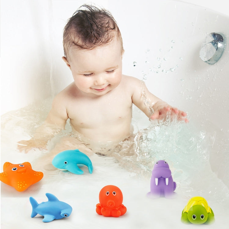 2 set 6 in 1 Divertimento in acqua per bambini Spruzzo d'acqua Termocromismo Animali Giocattoli da bagno per bambini