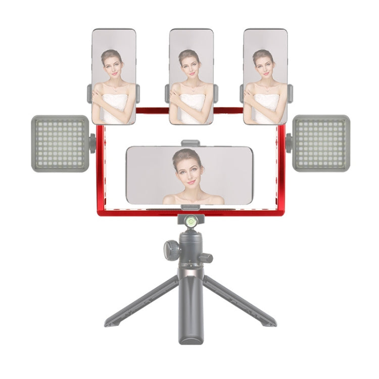 Immersione Dual Handheld Grip Staffa Stabilizzatore Estensione Telefono Morsetto Fotocamera Rig Cage Custodia subacquea per GoPro HERO9/8/7, Red, Black, Red Bracket + Shutter, Black Bracket + Shutter