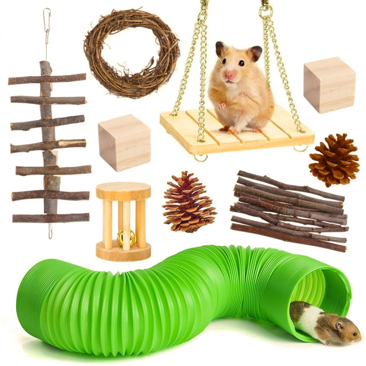 Giocattolo per criceti Coniglio per animali domestici Porcellino d'India Pappagallo Gioca a rettificare i giocattoli di legno, 10 PCS / Set, 12 PCS / Set, 15 PCS / Set, 9 PCS / Set, 11 PCS / Set