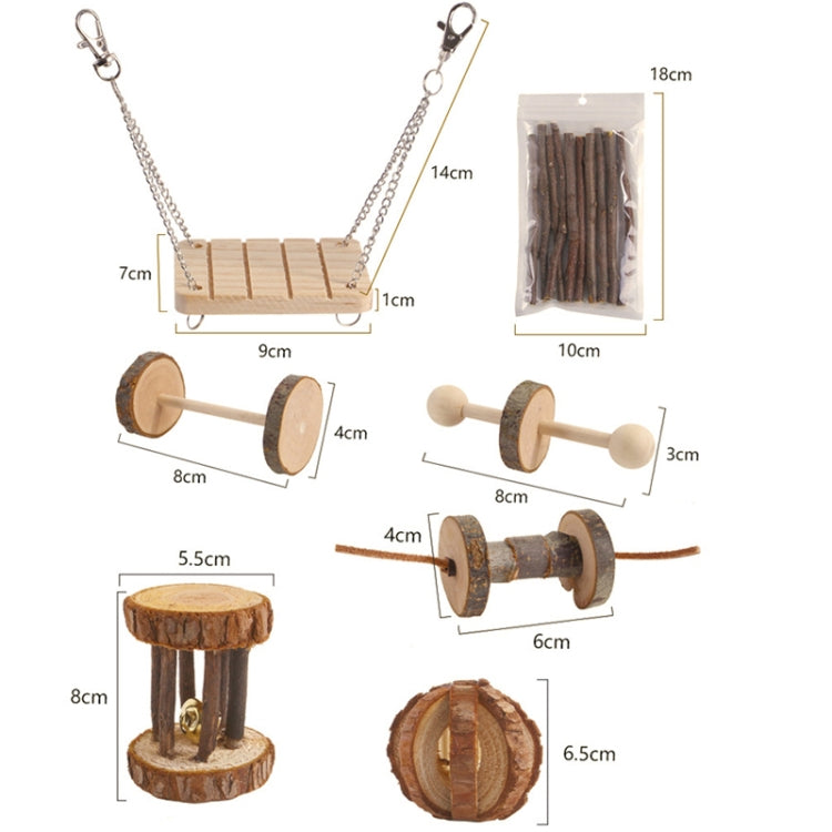 Giocattolo per criceti Coniglio per animali domestici Porcellino d'India Pappagallo Gioca a rettificare i giocattoli di legno, 10 PCS / Set, 12 PCS / Set, 15 PCS / Set, 9 PCS / Set, 11 PCS / Set