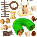 Giocattolo per criceti Coniglio per animali domestici Porcellino d'India Pappagallo Gioca a rettificare i giocattoli di legno, 10 PCS / Set, 12 PCS / Set, 15 PCS / Set, 9 PCS / Set, 11 PCS / Set