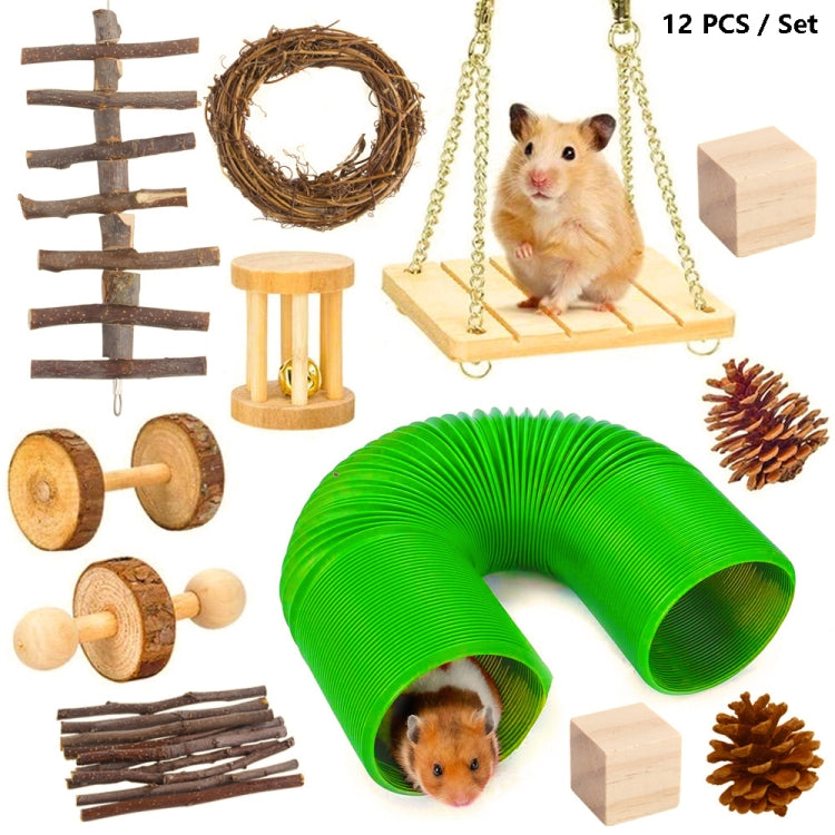 Giocattolo per criceti Coniglio per animali domestici Porcellino d'India Pappagallo Gioca a rettificare i giocattoli di legno, 10 PCS / Set, 12 PCS / Set, 15 PCS / Set, 9 PCS / Set, 11 PCS / Set