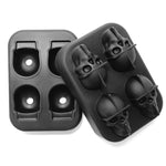 Stampo per vaschetta per ghiaccio in silicone per whisky da 2 pezzi, specifica:, 6 Grid Round, 6 Grid Square Cover, 8 Grid Square Cover, 8 Grid Round, 4 Grid Skull, 4 Square Cover, 37 Grid Honeycomb Cover, 13 Grid Honeycomb Cover, 15 Grid Square Cover ...