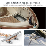 316 in acciaio inossidabile per impieghi gravosi con bullone piatto ad artiglio per motoscafi, accessori per navi, 100mm 4inch, 125mm 5inch, 150mm 6inch, 200mm 8inch, 250mm 10inch