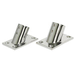 Addensare ferramenta per barche marine con base in tubo quadrato a 60 gradi in acciaio inossidabile 316, specifiche:, 22mm, 25mm