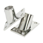 Addensare ferramenta per barche marine con base in tubo quadrato a 60 gradi in acciaio inossidabile 316, specifiche:, 22mm, 25mm