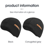 West Biking YP0201294 Cappello estivo in seta di ghiaccio Equitazione Cappuccio antivento Cappuccio fodera per casco traspirante e ad asciugatura rapida, Ice Silk Hat Riding Cap(Black), Ice Silk Hat Riding Cap(Gray)