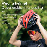 West Biking YP0201294 Cappello estivo in seta di ghiaccio Equitazione Cappuccio antivento Cappuccio fodera per casco traspirante e ad asciugatura rapida, Ice Silk Hat Riding Cap(Black), Ice Silk Hat Riding Cap(Gray)