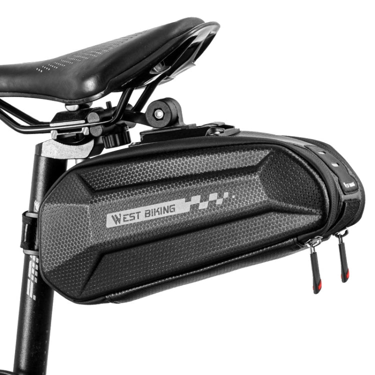 West Biking Borsa posteriore da bicicletta Borsa rigida per bicicletta Borsa con staffa a sgancio rapido Borsa posteriore in silicone antiscivolo di grande capacità, YP0707262