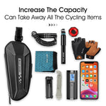 West Biking Borsa posteriore da bicicletta Borsa rigida per bicicletta Borsa con staffa a sgancio rapido Borsa posteriore in silicone antiscivolo di grande capacità, YP0707262
