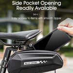 West Biking Borsa posteriore da bicicletta Borsa rigida per bicicletta Borsa con staffa a sgancio rapido Borsa posteriore in silicone antiscivolo di grande capacità, YP0707262
