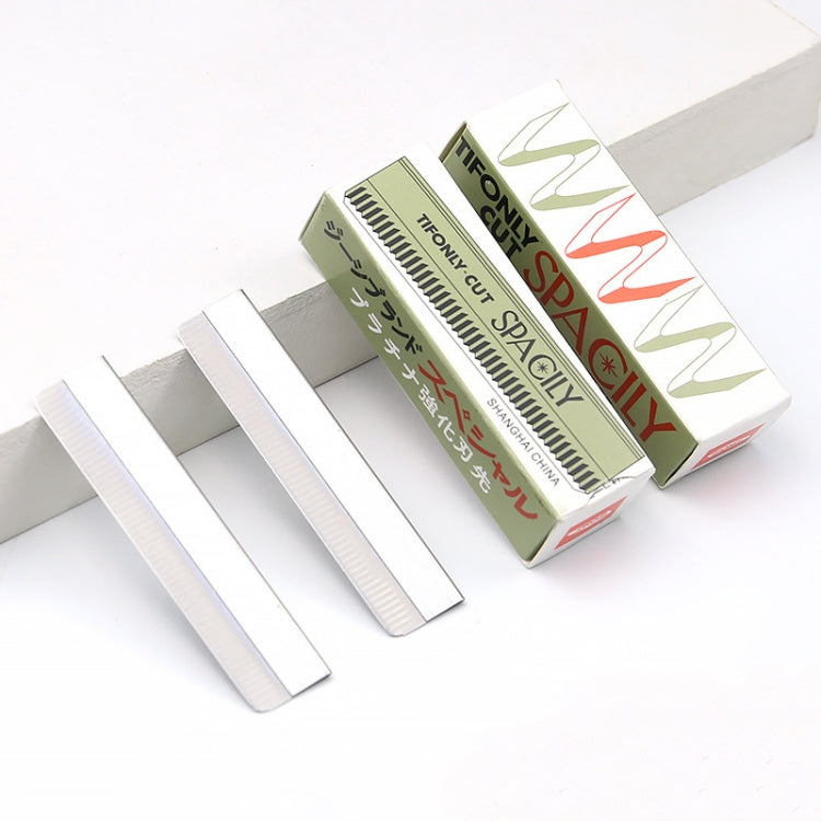 Raschietto per sopracciglia in acciaio inossidabile con lama per tagliare le sopracciglia da 20 scatole, 10 PCS / Box