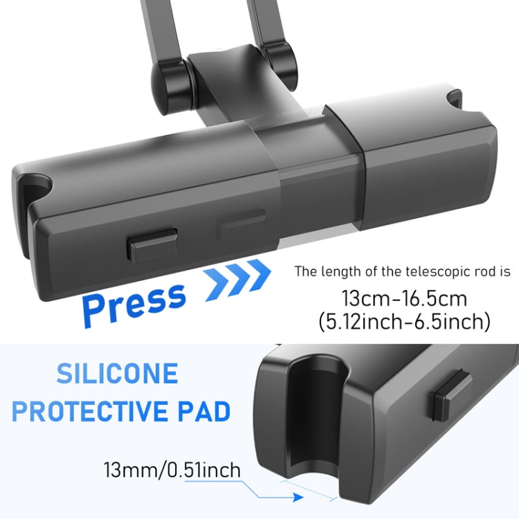 Pb-48 Car Post-Row Back Pillow Supporto per cellulare Staffa telescopica piatta per sedile posteriore, Pb-48