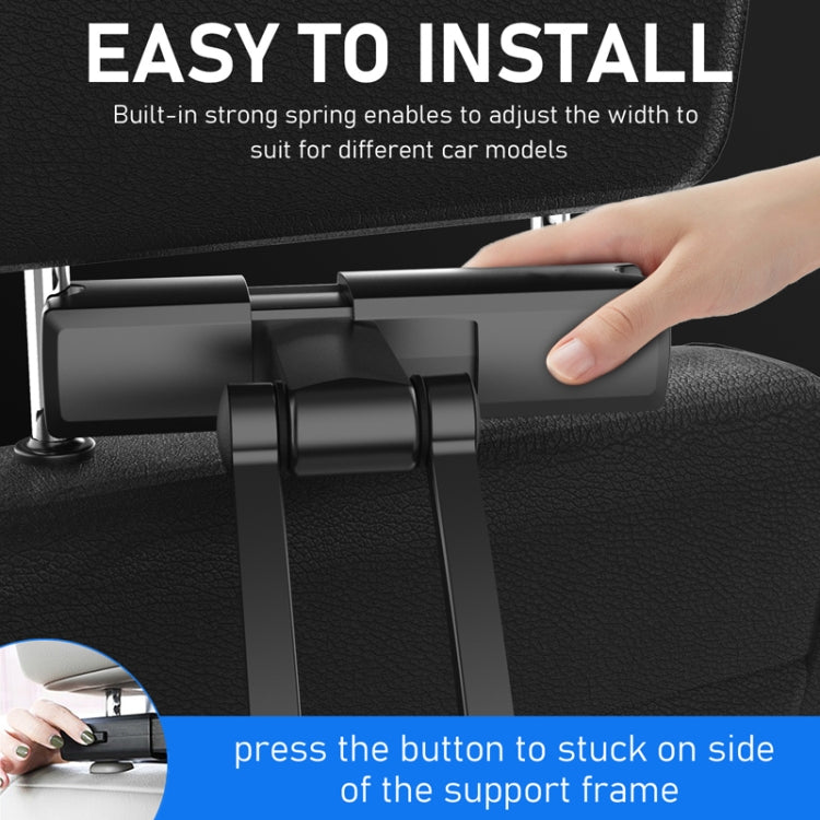 Pb-48 Car Post-Row Back Pillow Supporto per cellulare Staffa telescopica piatta per sedile posteriore, Pb-48