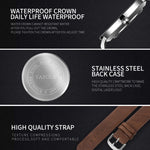 YAZOLE 503 Orologio al quarzo da uomo con quadrante semplice modello linea