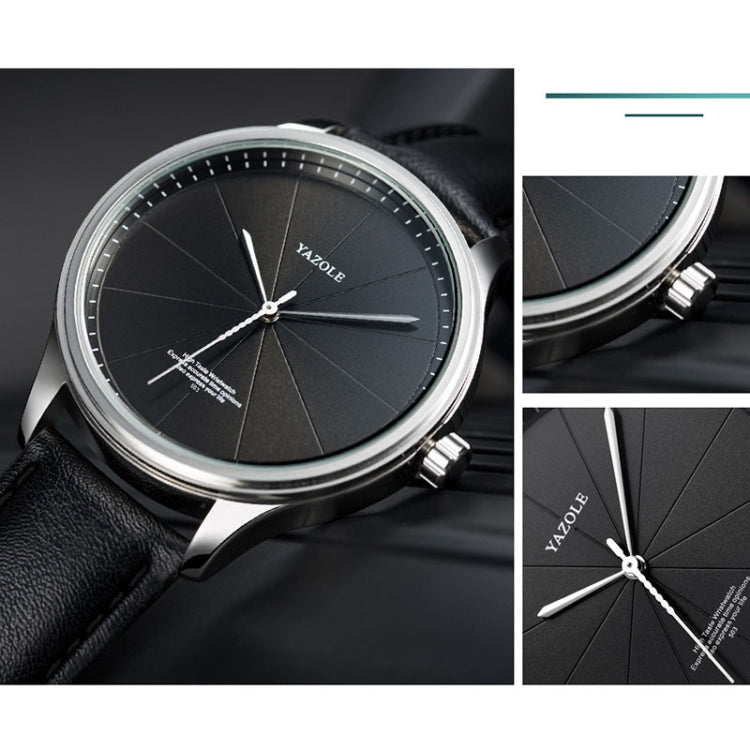 YAZOLE 503 Orologio al quarzo da uomo con quadrante semplice modello linea