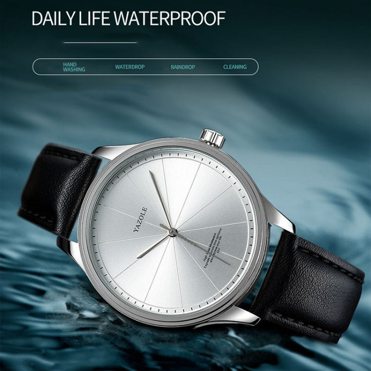 YAZOLE 503 Orologio al quarzo da uomo con quadrante semplice modello linea