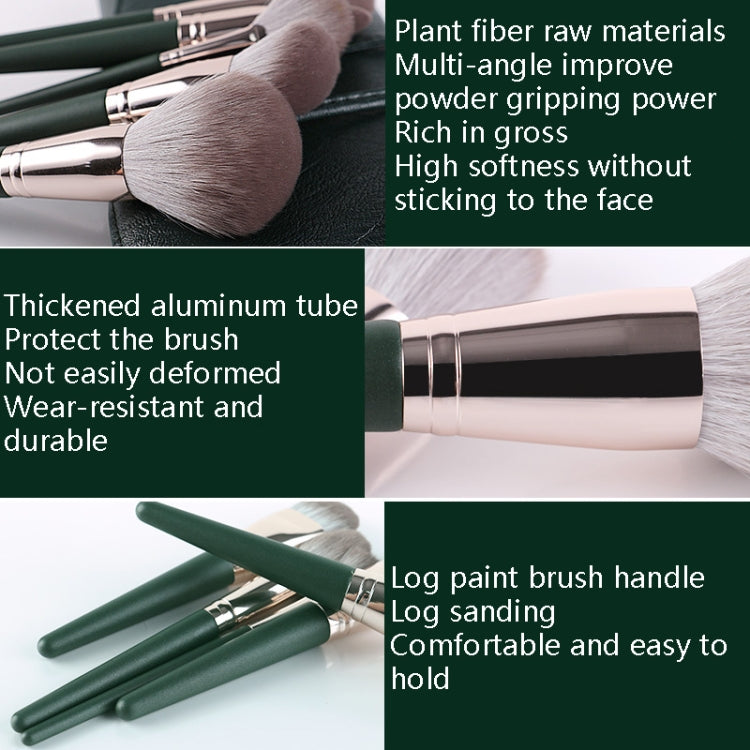 Strumenti di bellezza per pennelli per trucco con manico in legno morbido, 14 PCS Brush, With Strap Brush Bag, With Brush Bucket