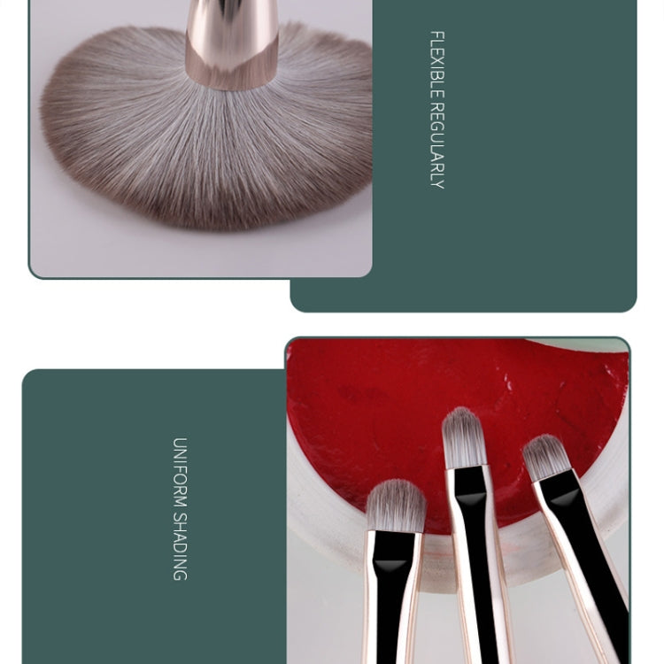 Strumenti di bellezza per pennelli per trucco con manico in legno morbido, 14 PCS Brush, With Strap Brush Bag, With Brush Bucket
