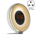 Sveglia con luce notturna simulata all'alba e al tramonto con radio FM, US Plug, EU Plug, UK Plug, AU Plug