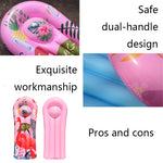 Tavola da surf gonfiabile per bambini in acqua con bordo di galleggiabilità in PVC modello animale del fumetto, 117x54cm